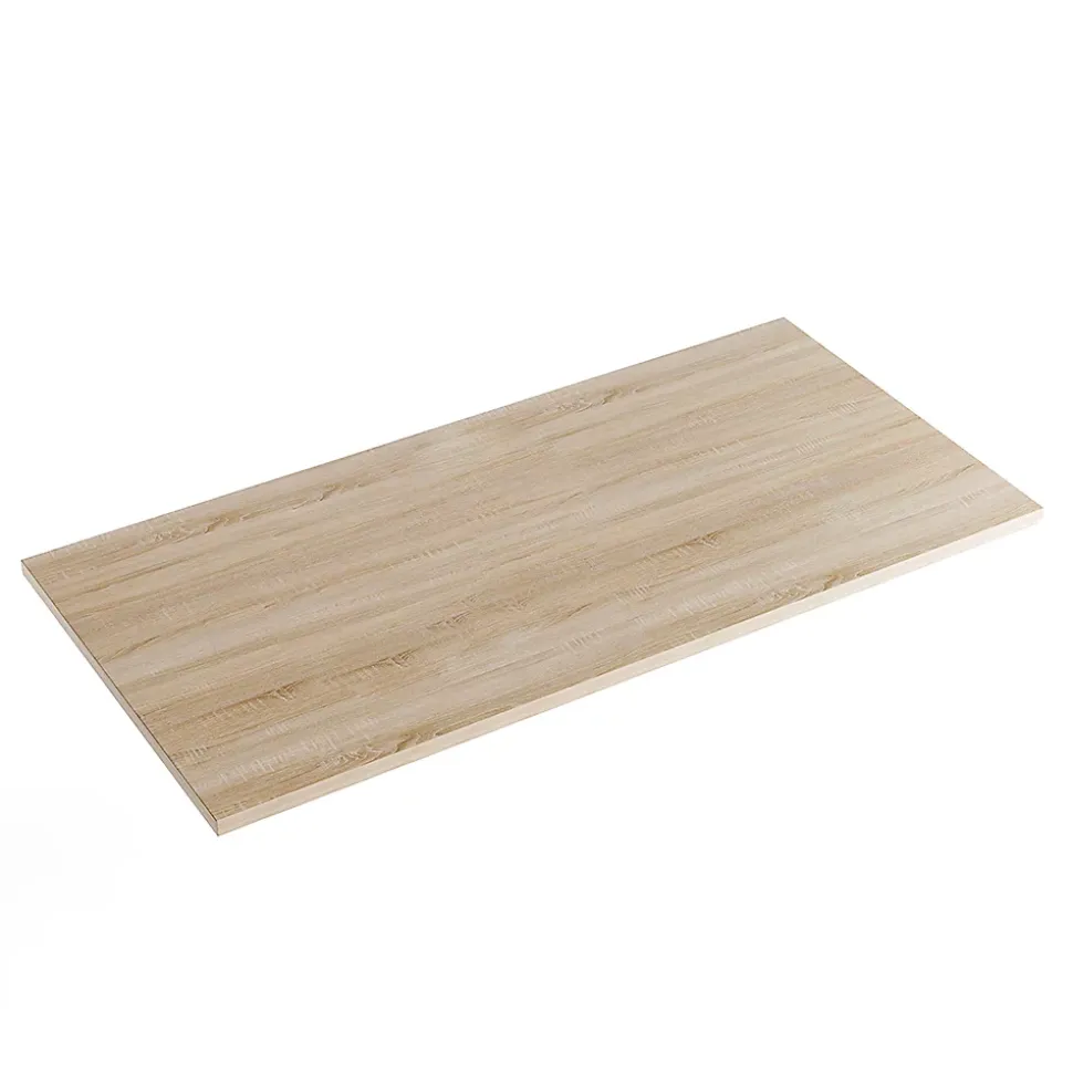 Plateau laminé chêne sonoma 138 x 68 cm pour bureau, table, table basse