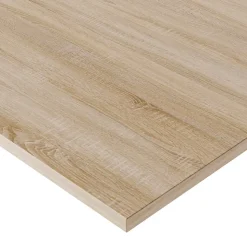 Plateau laminé chêne sonoma 68 x 68 cm pour bureau, table, table basse