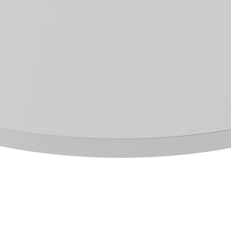 Plateau laminé gris rond, diamètre 90 cm, pour bureau, table, table basse