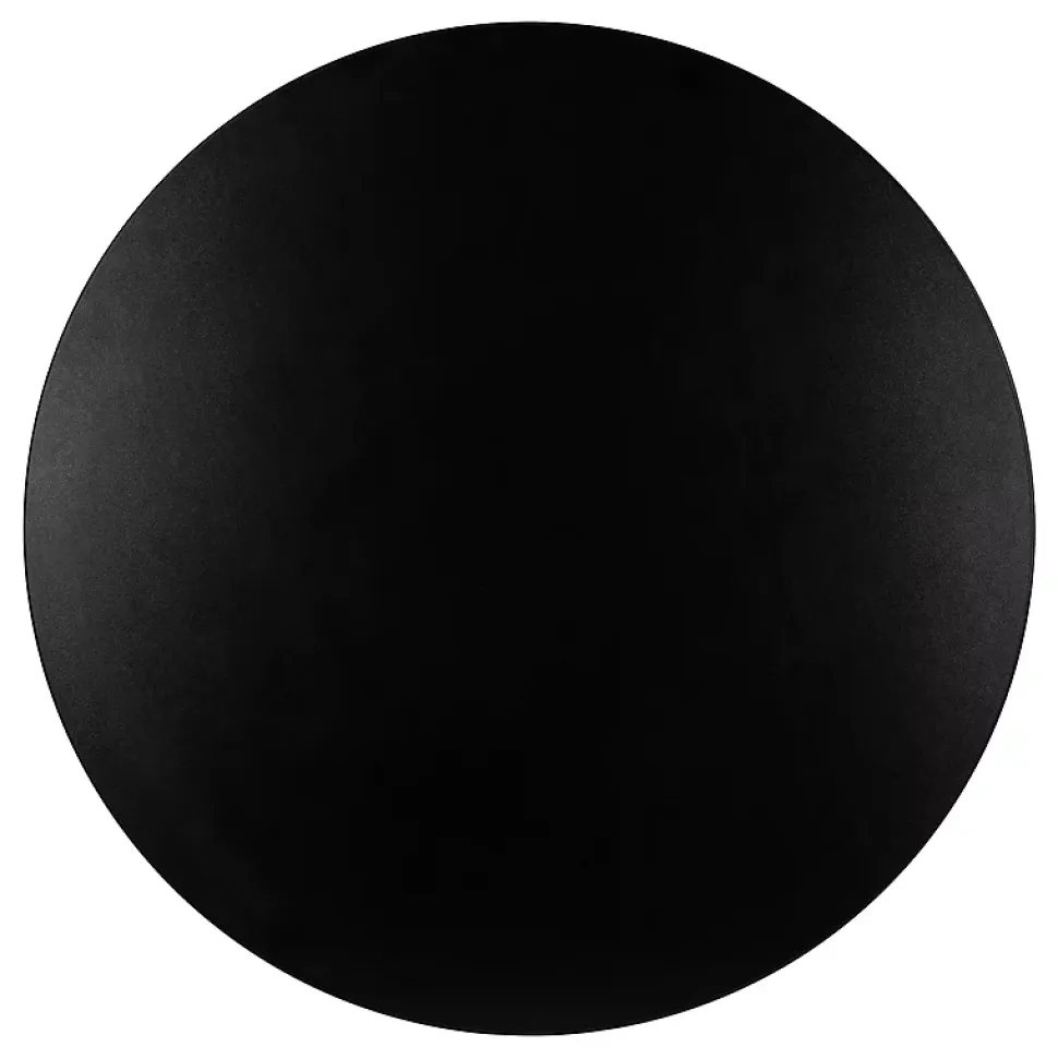 Plateau laminé noir rond, diamètre 68 cm, pour bureau, table, table basse