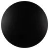 Plateau laminé noir rond, diamètre 50 cm, pour bureau, table, table basse