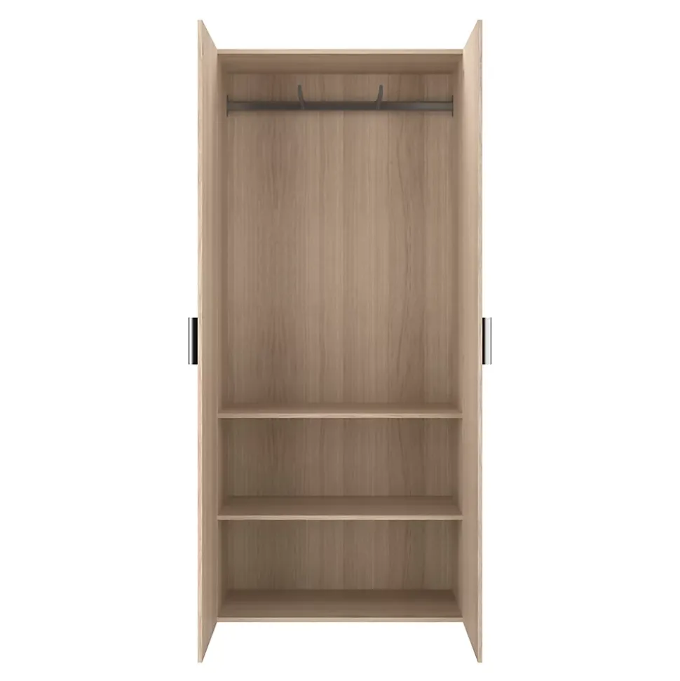 Poignée acier gris mat edge Atomia L. 16,5 cm GoodHome vendue par 2