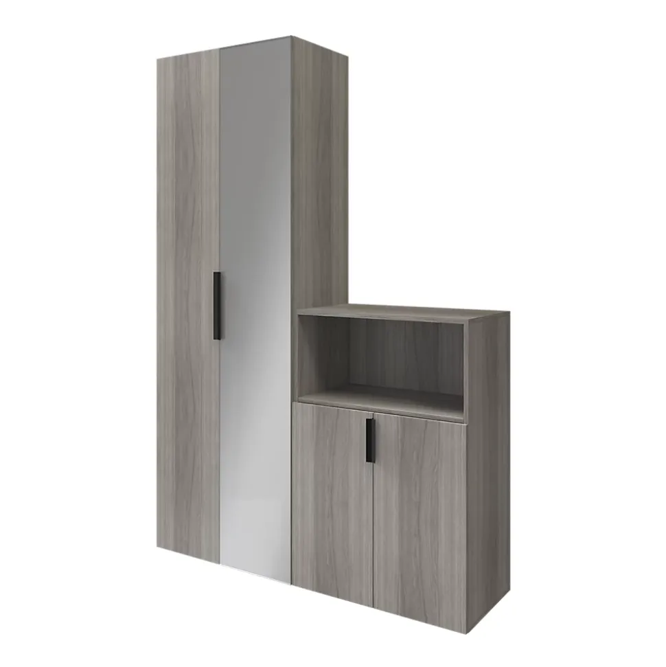Poignée acier noir mat edge Atomia L. 16,5 cm GoodHome vendue par 2