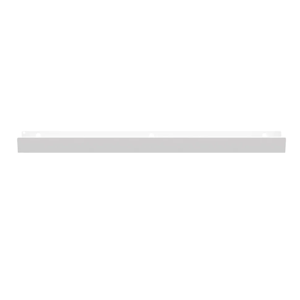 Poignée blanche en acier GoodHome Atomia H. 2,1 x L. 29,3 x P. 3,4 cm vendue par 2