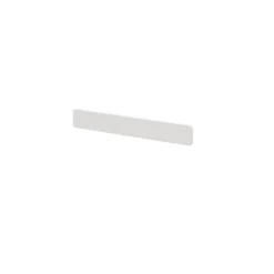Poignée blanche en acier GoodHome Atomia H. 2,3 x L. 16,5 x P. 2,05 cm vendue par 2