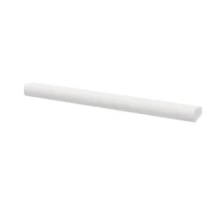 Poignée blanche GoodHome Atomia H. 2,8 x L. 29,3 x P. 1,9 cm vendue par 2