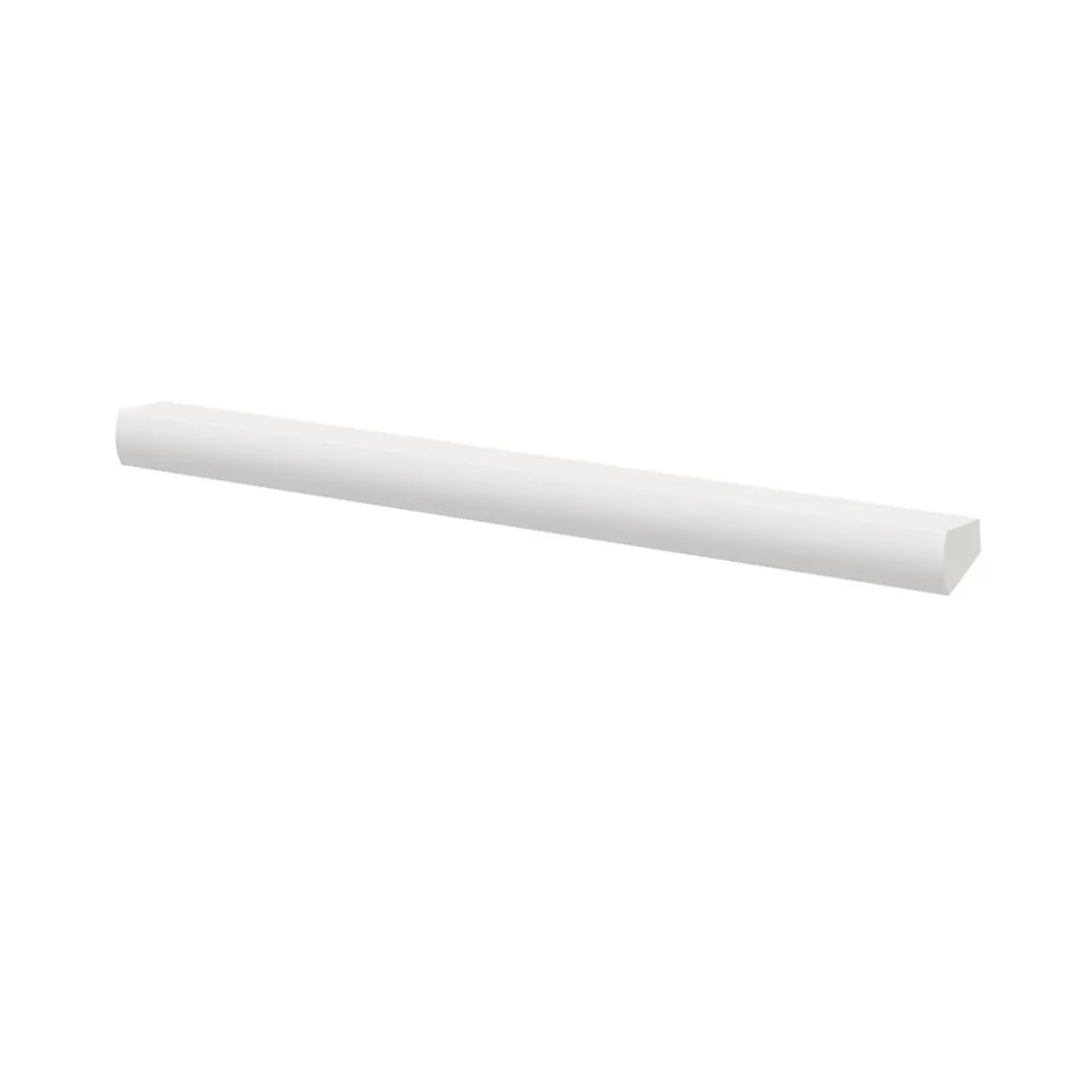 Poignée blanche GoodHome Atomia H. 2,8 x L. 29,3 x P. 1,9 cm vendue par 2