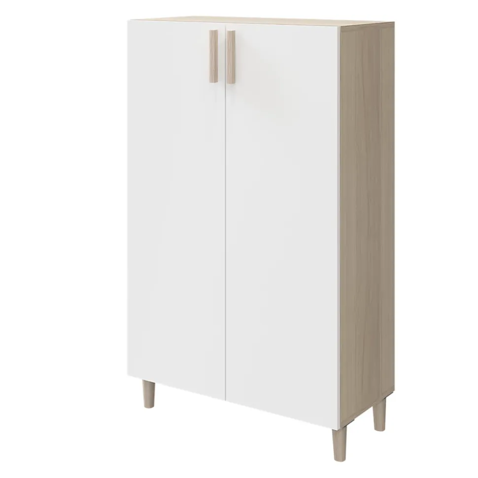 Poignée effet chêne GoodHome Atomia H. 2,8 x L. 15,5 x P. 1,9 cm vendue par 2