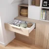 Poignée effet chêne GoodHome Atomia H. 2,8 x L. 29,3 x P. 1,9 cm vendue par 2