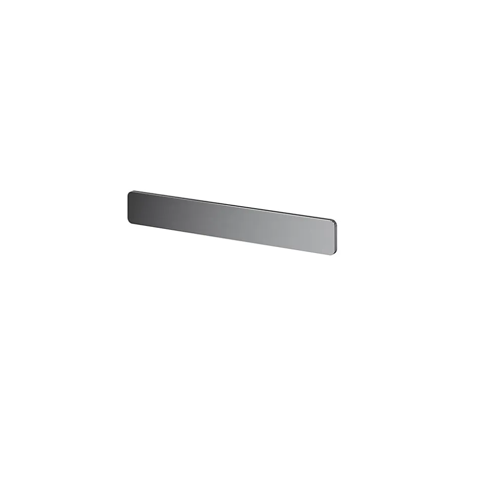 Poignée grise mate en acier GoodHome Atomia H. 2,3 x L. 16,5 x P. 2,05 cm vendue par 2