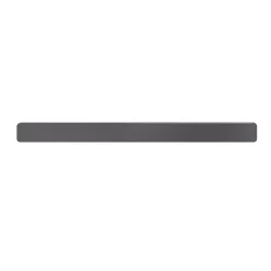 Poignée grise mate en acier GoodHome Atomia H. 2,3 x L. 29,3 x P. 2,05 cm vendue par 2