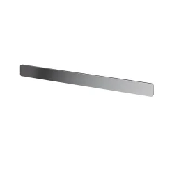 Poignée grise mate en acier GoodHome Atomia H. 2,3 x L. 29,3 x P. 2,05 cm vendue par 2