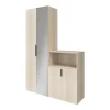 Poignée grises mates en acier GoodHome Atomia H. 2,1 x L. 29,3 x P. 3,4 cm vendue par 2