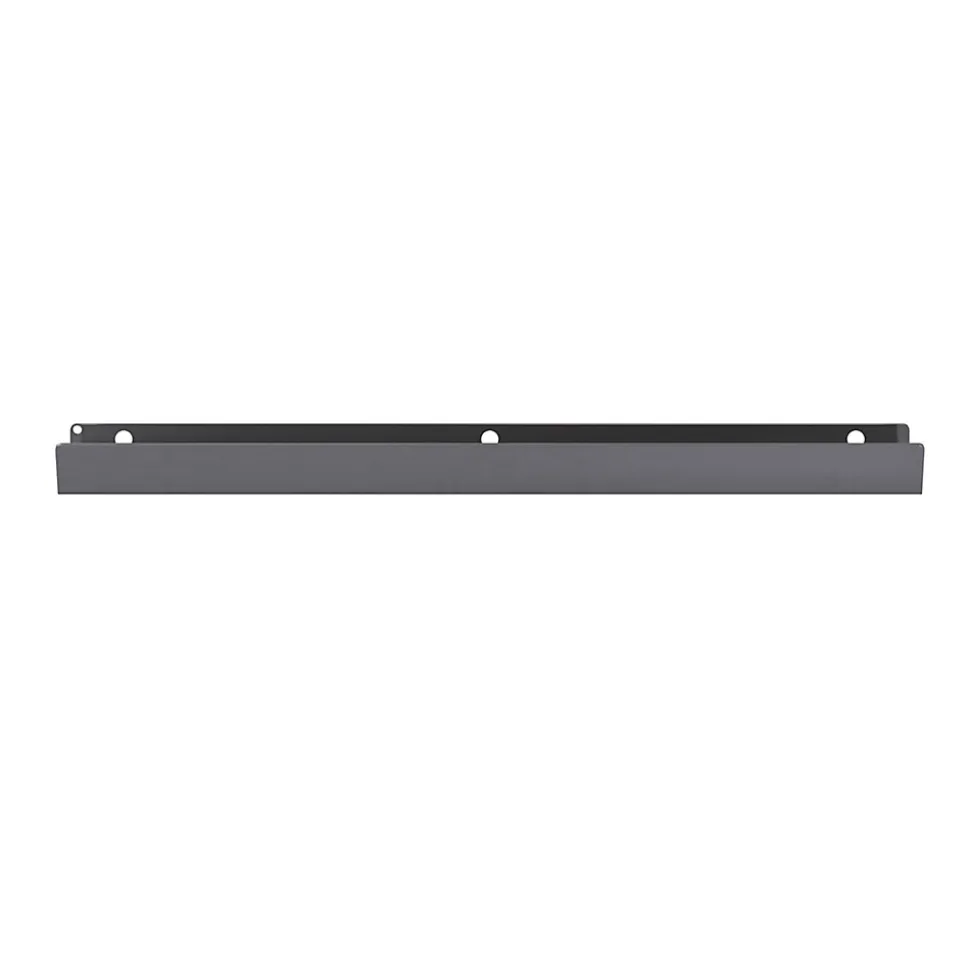 Poignée grises mates en acier GoodHome Atomia H. 2,1 x L. 29,3 x P. 3,4 cm vendue par 2