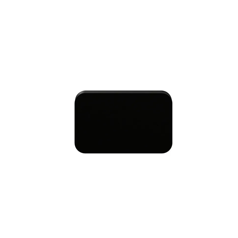 Poignée noire mate GoodHome Atomia H. 2,3 x L. 3,7 cm vendue par 2