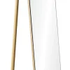 Portant à vêtements 1 étagère et miroir en bois Lunea