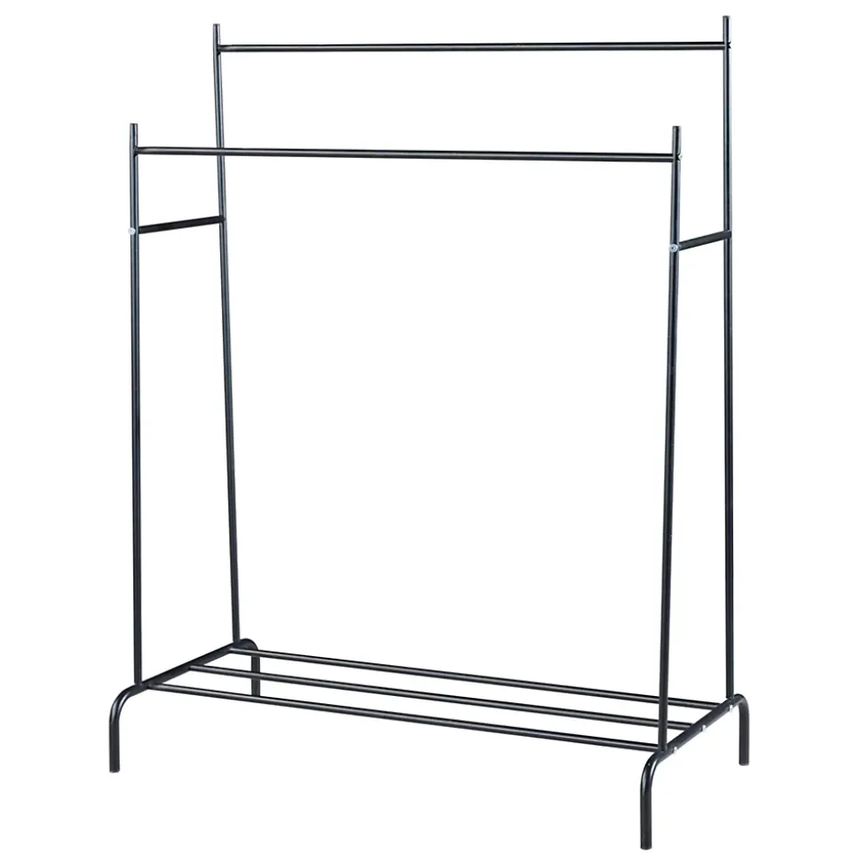 Portant à vêtements Bramming 147 x 116 x 54 cm noir en.casa