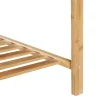 Portant à vêtements Öckerö bambou 150 x 60 x 40 cm naturel en.casa