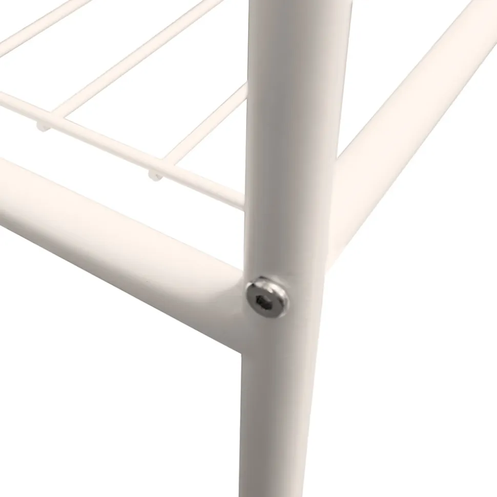 Portant à vêtements en métal beige Bridge 1 étagère et 1 penderie