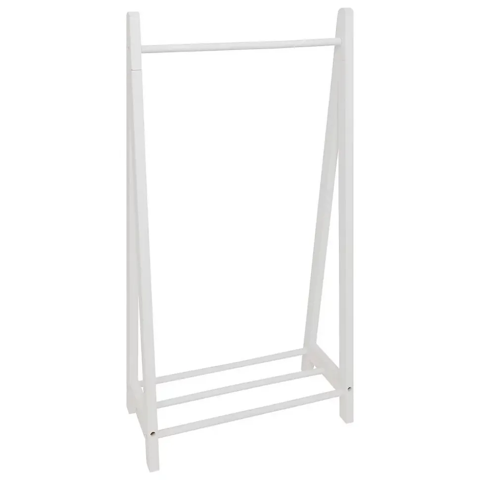 Portant à vêtements enfant - bois - blanc 58x115 cm - Atmosphera