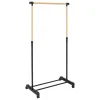 Portant à vêtements extensible effet bois - Noir- 5five