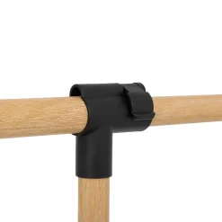 Portant à vêtements extensible effet bois - Noir- 5five
