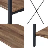Portant à vêtements Hvidovre 170 x 100 x 35 cm noir effet bois en.casa