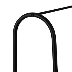 Portant à vêtements Hvorslev avec surface de stockage noir en.casa