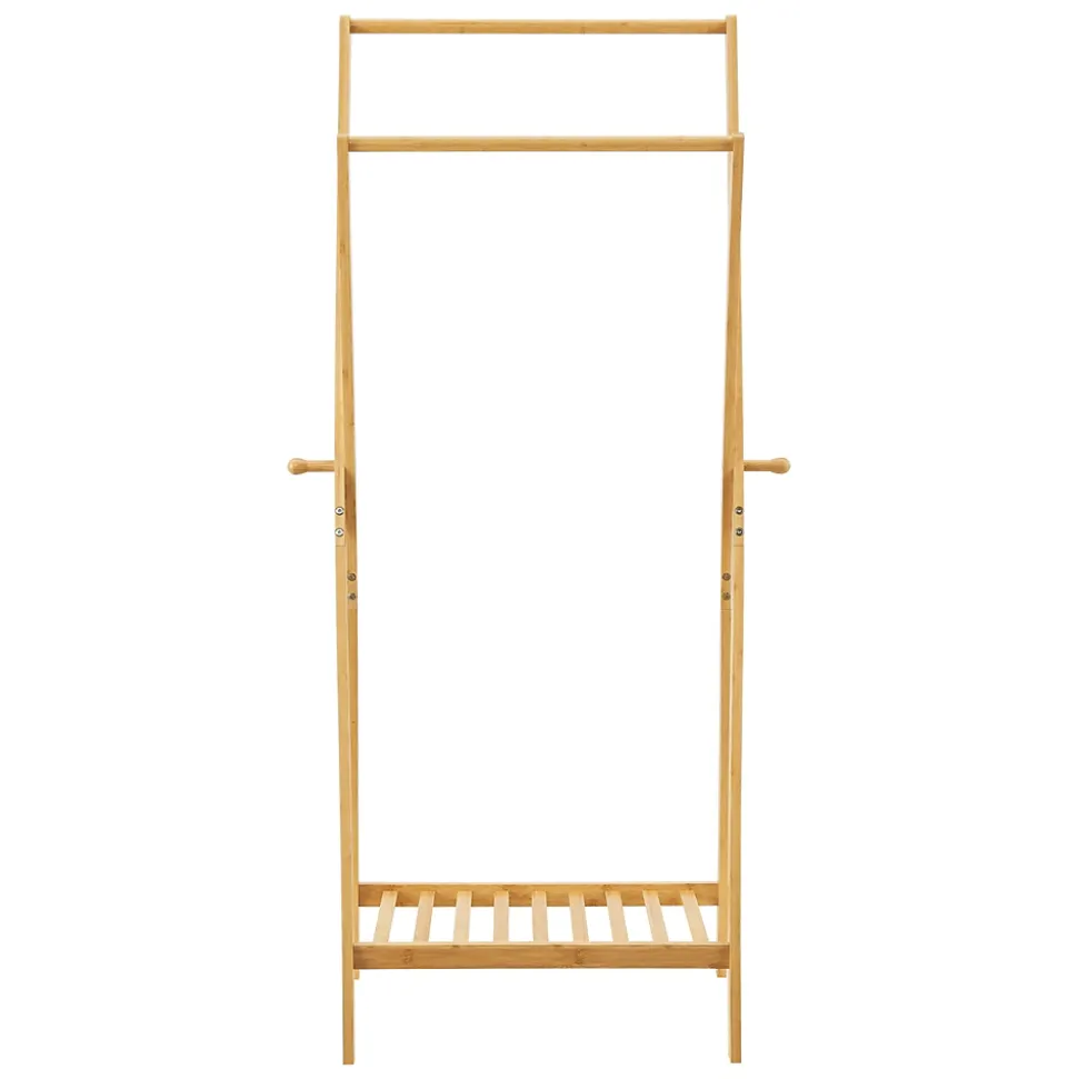 Portant à vêtements Keitele en bambou 150 x 60 x 42 cm en.casa