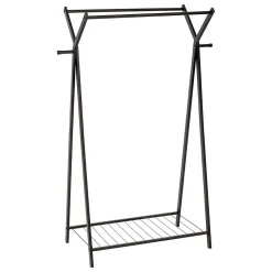 Portant à vêtements Metty en métal noir 98x43,5cm - Noir- 5five