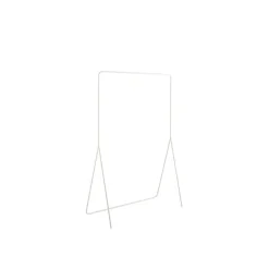 Portant à vêtements minimaliste en métal blanc 100 x 45 x 150 cm