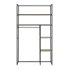 Portant à vêtements modulable en bois et métal noir Homesight Pharell l. 120 cm