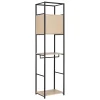 Portant à vêtements modulable en bois et métal noir 2 étagères et 1 penderie 1 porte Homesight June l. 50 cm