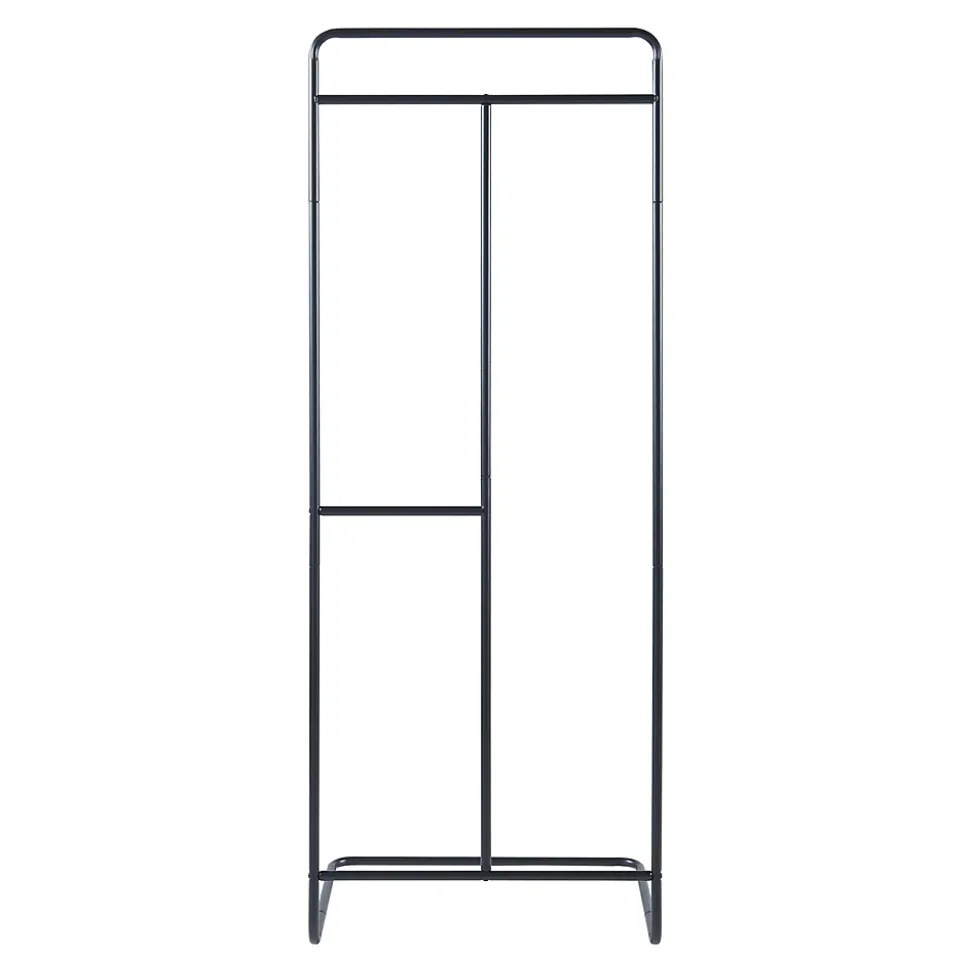 Portant à vêtements Sandviken acier 166 x 63 x 48 cm noir en.casa