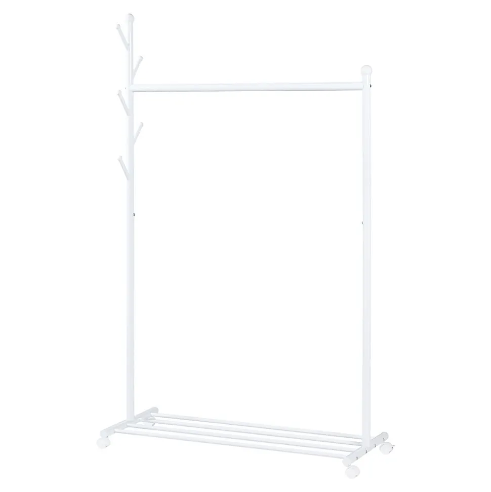 Portant à vêtements Snaasa 170 x 105 x 43 cm blanc en.casa