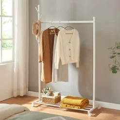 Portant à vêtements Snaasa 170 x 105 x 43 cm blanc en.casa