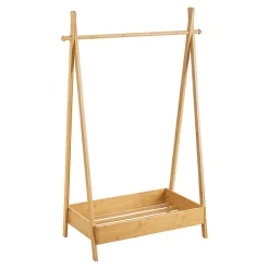 Portant à vêtements Sola pour enfant bambou en.casa