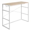 Portant à vêtements sous combles en bois et métal blanc 1 étagère et 1 penderie Homesight Kadra l. 100 cm