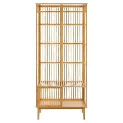 Portant à vêtements Vemb bambou 185 x 80 x 45 cm naturel en.casa