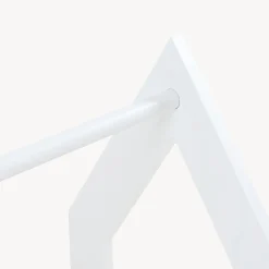 Portant à vêtements Værloese de forme cabane pour enfant 78 x 75 x 35 cm blanc en.casa