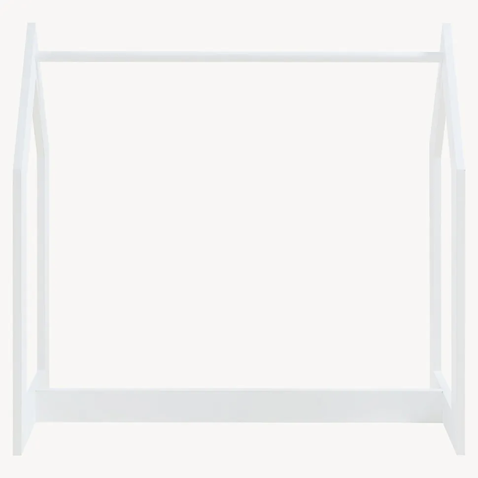 Portant à vêtements Værloese de forme cabane pour enfant 78 x 75 x 35 cm blanc en.casa