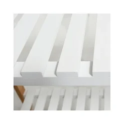 Portant Bambou avec étagère MIA Bois Blanc MSV