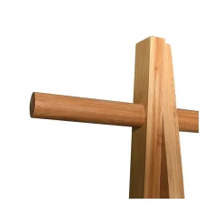 Portant Bambou avec étagère MIA Bois Blanc MSV