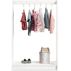 Portant enfant SALLY en pin massif - Blanc