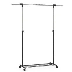 Portant simple avec étagère l. 141,5 x H. 167 cm
