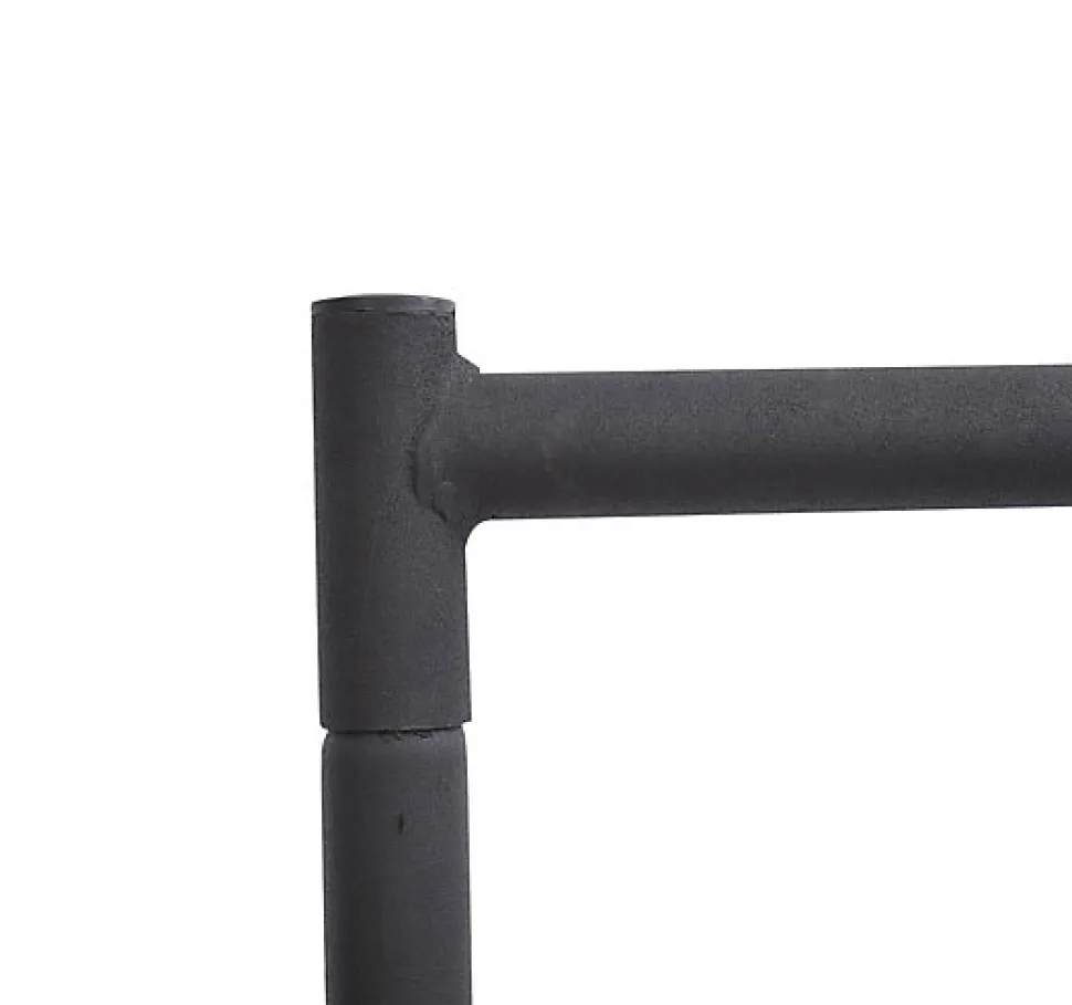 Portant tringle à vêtements acier charge max. 140 Kg dim. 120L x 60l x 170H cm noir