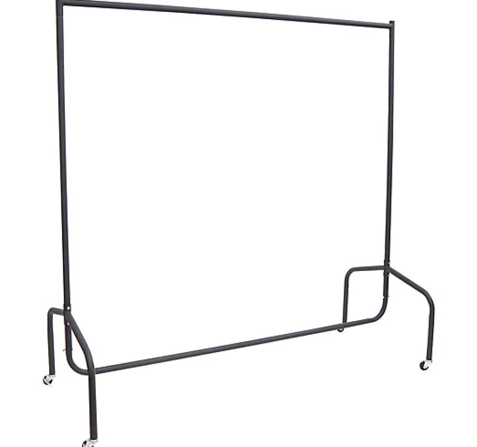 Portant tringle à vêtements acier charge max. 140 Kg dim. 150L x 60l x 170H cm noir