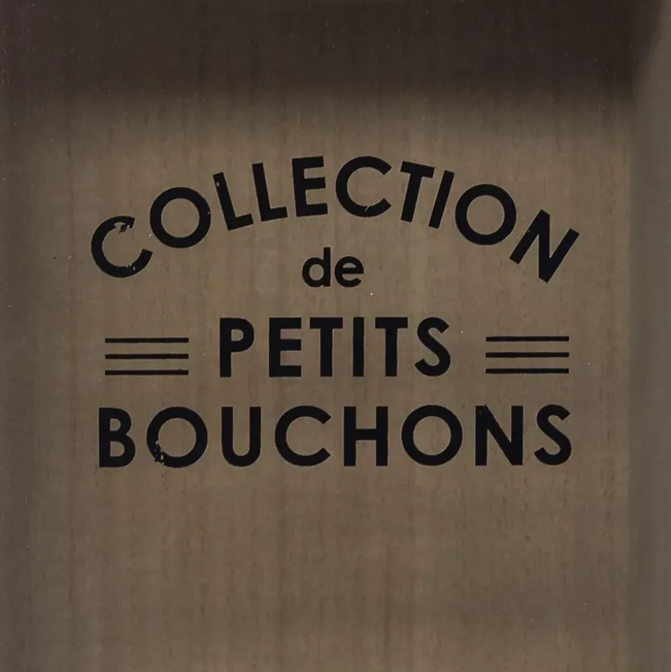 Porte - bouteilles Loft - métal et bois - 39 - 7x35 cm - Atmosphera