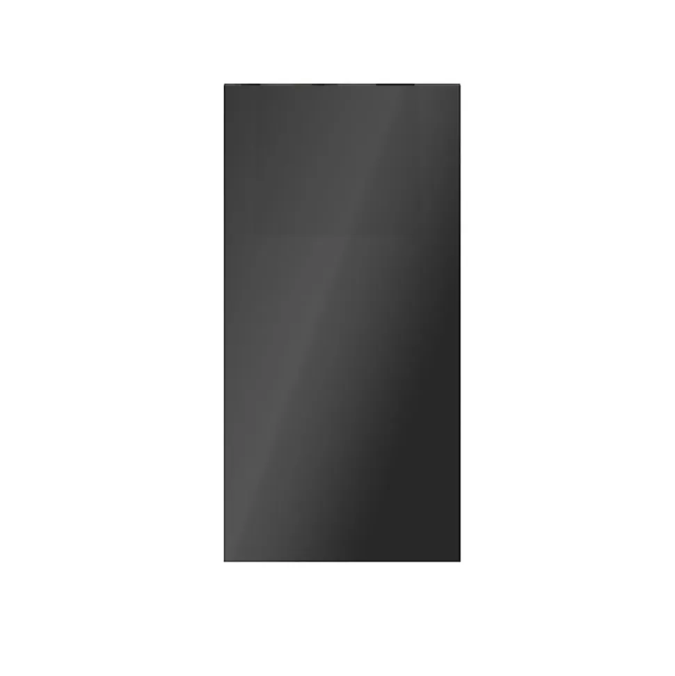 Porte battante anthracite brillant GoodHome Atomia H 74,7 x L. 37,2 cm