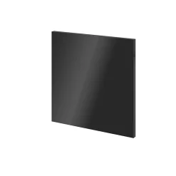 Porte battante anthracite brillant GoodHome Atomia H 37,2 x L. 37,2 cm